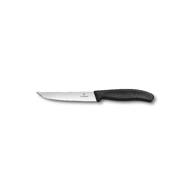Victorinox - 6.7633 - Couteau a dent Tres Tranchant Acier Noir/Argent 19 cm  : : Cuisine et Maison