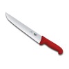 Couteau de boucher manche fibrox rouge - 28 à 36cm