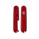 Plaquettes rouges translucides Victorinox 91mm - Avec imperfections