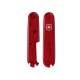 Plaquettes rouges translucides 91mm - emplacement stylo