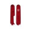 Plaquettes rouges translucides 91mm - emplacement stylo - avec imperfections