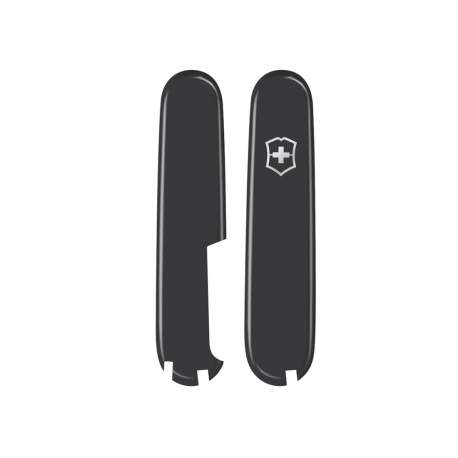 Plaquettes noires Victorinox 91mm - emplacement stylo - avec imperfections