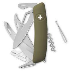 Couteau suisse Swiza Hunter SH09 ALLMATT olive - avec scie